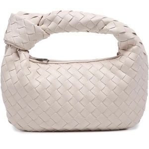 Woven Designer Hobo Faux Leather Shoulder Bag